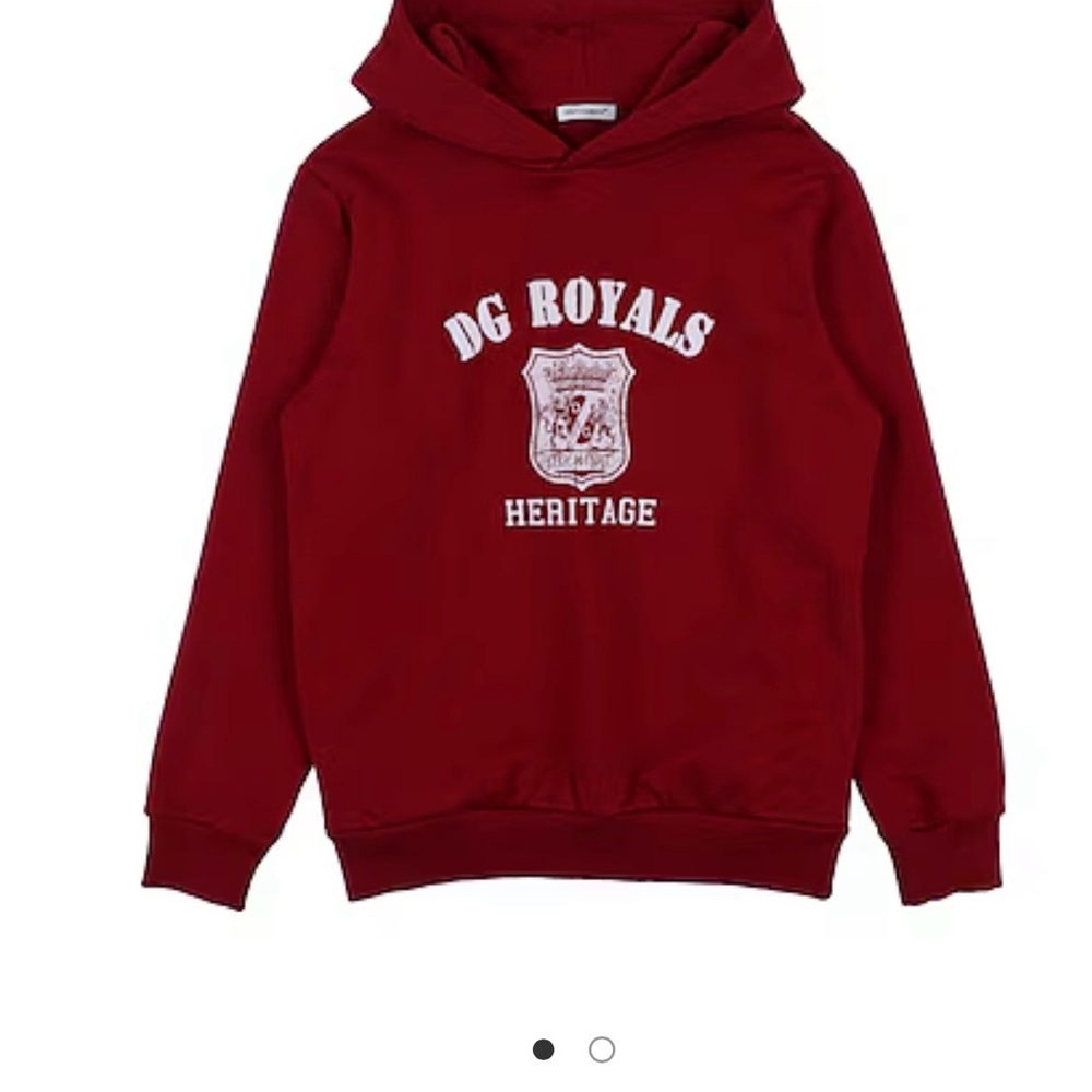 Dolce & Gabbana Red Sweatshirt Hoodie